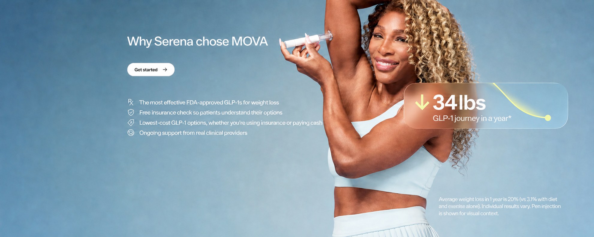 Why Serena chose MOVA, with weight-care program highlights
